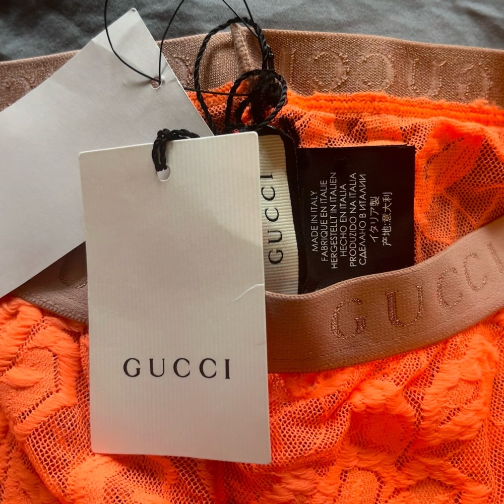 ORANGE GUCCI TIGHTS